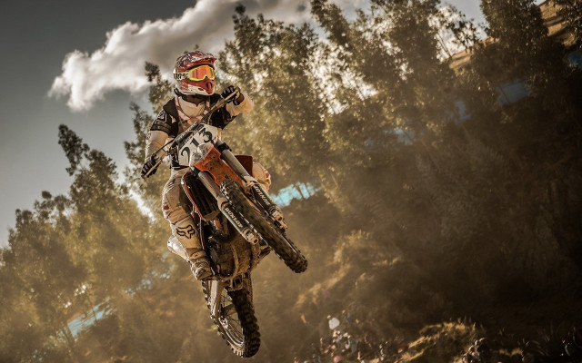 Man dirt bike air dirt free wallpaper - medium preview image
