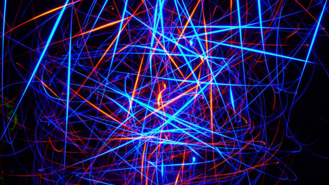 Blue red lights dark background free wallpaper - medium preview image