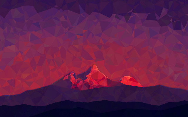 Red mountain purple sky red free wallpaper - medium preview image