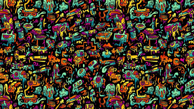 Colorful background diverse objects vibrant free wallpaper for desktop - medium preview image