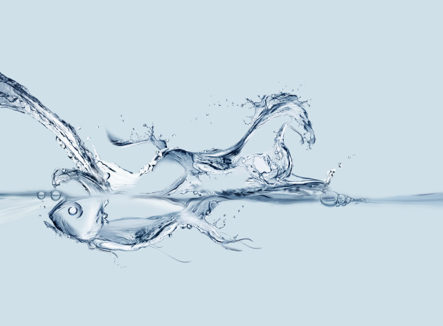 Water splash blue white background free wallpaper - medium preview image