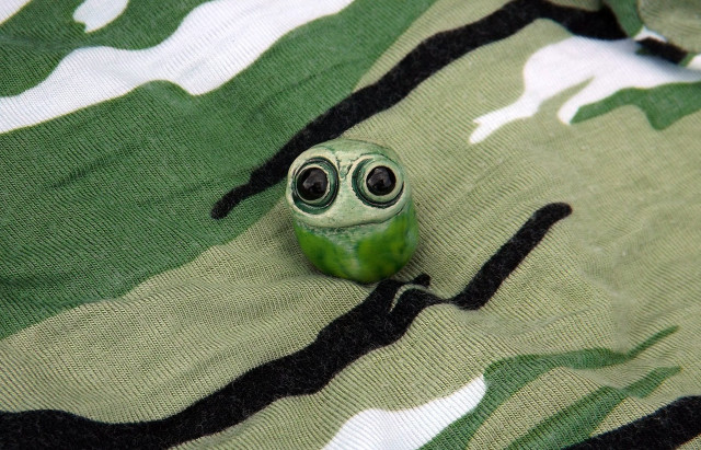 Green toy eyes camouflage shirt free wallpaper - medium preview image