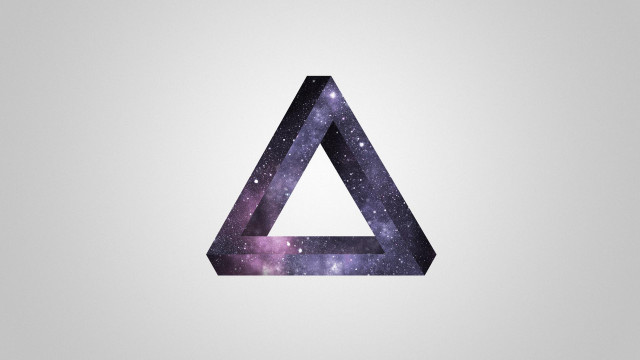 Triangle galaxy stars letterA geometric free wallpaper - medium preview image