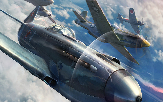 Two planes flying sky above free wallpaper - medium preview image