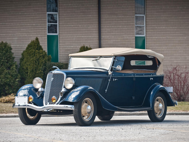 Old model car tan roof free wallpaper - medium preview image