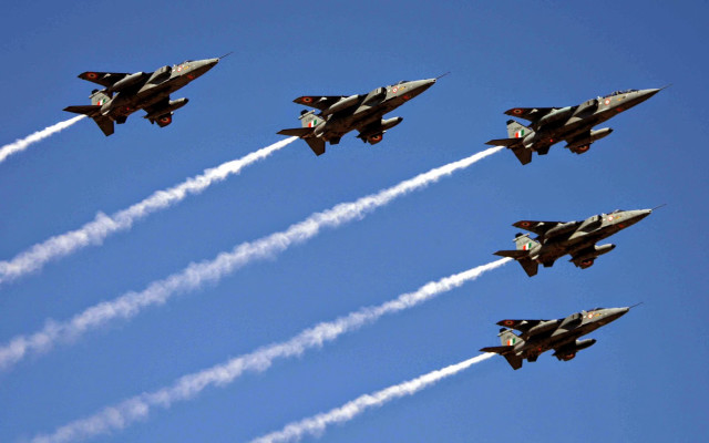 Fighter jets blue sky smoke #2 free wallpaper - medium preview image