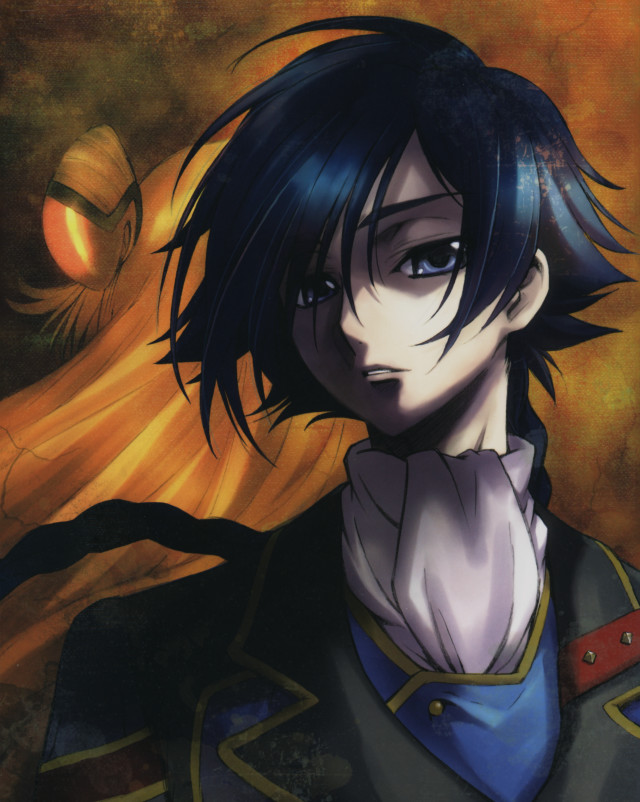 Man blackhair blueshirt yellowbg blackbird free wallpaper - medium preview image