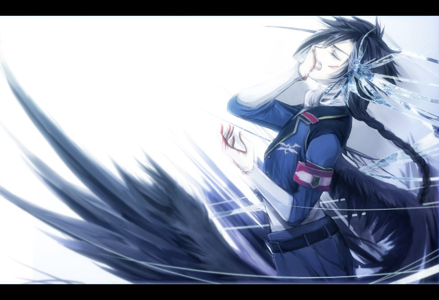Woman long hair blue outfit #3 free wallpaper - medium preview image