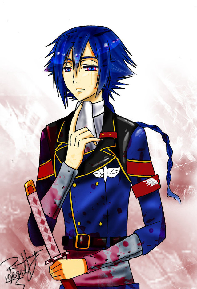 Man uniform knife red blue free wallpaper - medium preview image