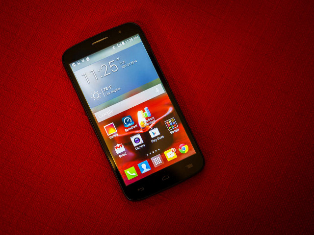 Cell phone red surface background free wallpaper - medium preview image