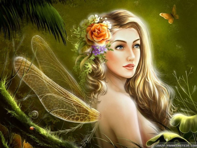 Woman flower dragon shoulder hair #2 free wallpaper - medium preview image