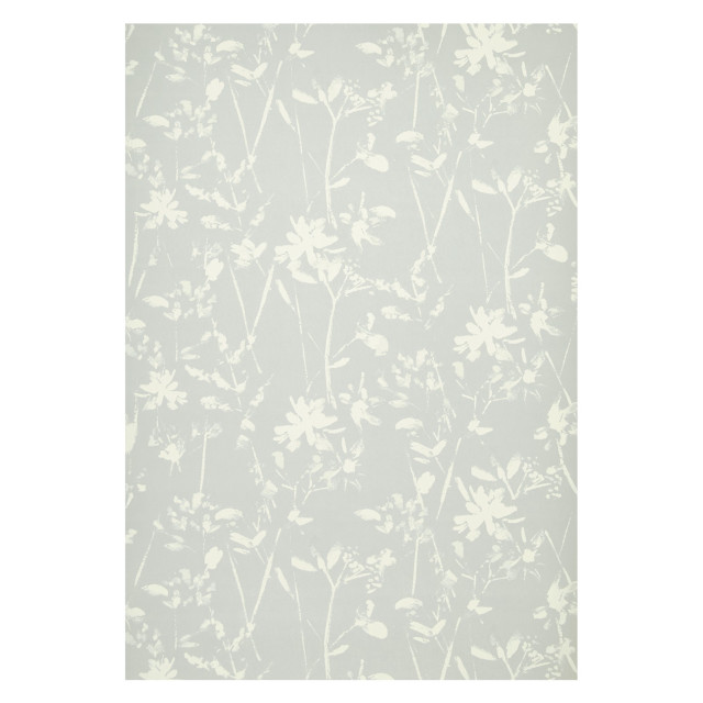 White flower pattern light gray free wallpaper - medium preview image
