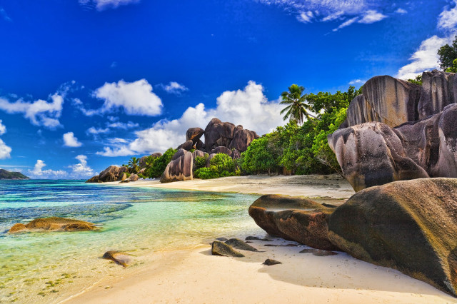 Beach rocks water blue sky #9 free wallpaper - medium preview image