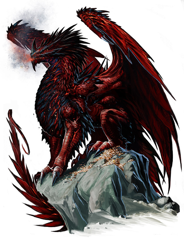 Red dragon mountain fire hydrant free wallpaper - medium preview image