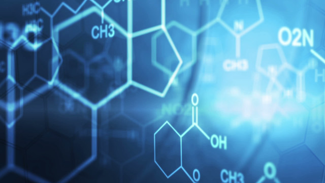 Blue background chemical structures numbers free wallpaper - medium preview image