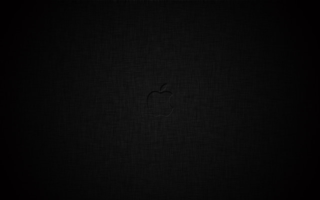 Black apple logo dark minimalism free wallpaper - medium preview image
