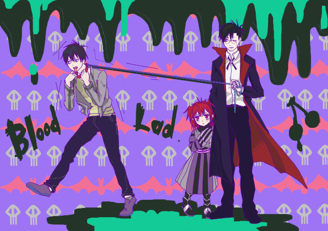 Anime couple purple background black free wallpaper - medium preview image
