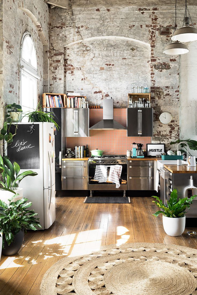 Kitchen refrigerator modern interior design #2 free wallpaper - medium preview image
