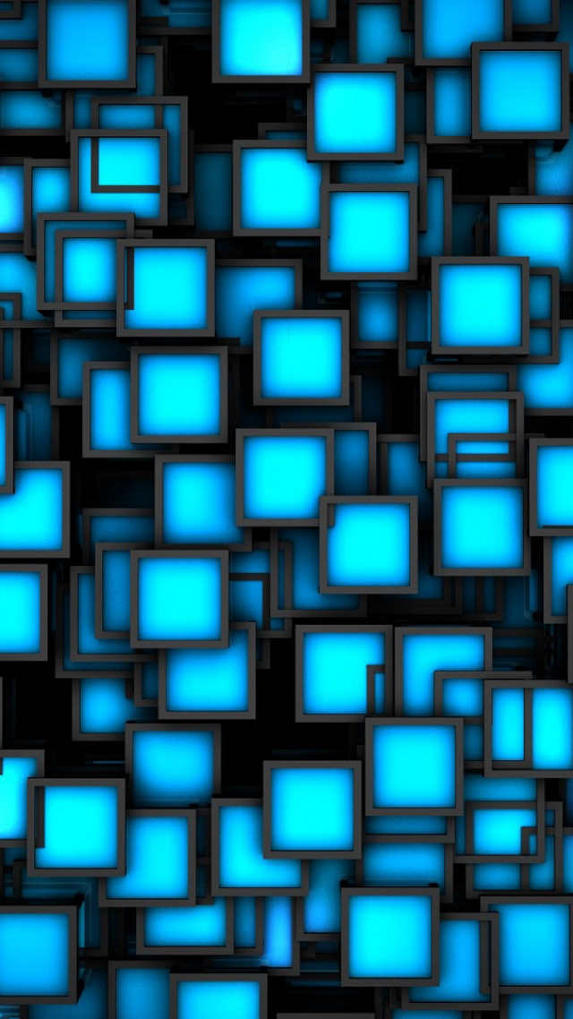 Blue background squares rectangles pattern #2 free wallpaper - medium preview image