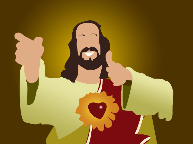 Man beard heart thumbs up free wallpaper - medium preview image