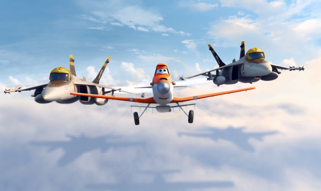 Planes flying sky clouds blue free wallpaper - medium preview image