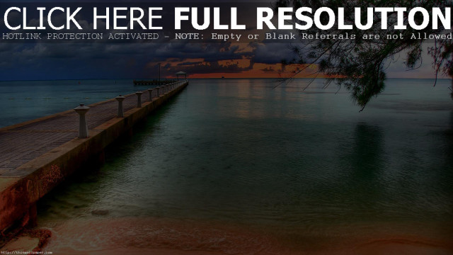 Pier quote beautiful scenery sunset free wallpaper - medium preview image