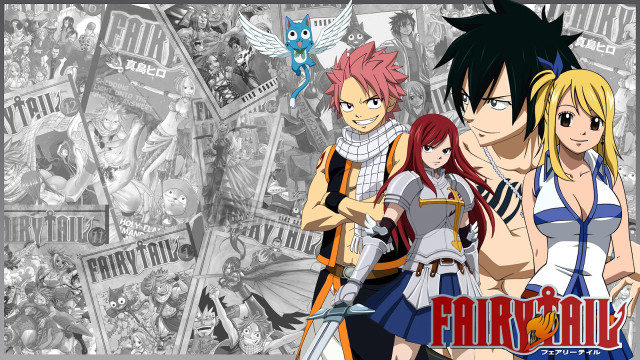 Anime characters group wall pictures free wallpaper - medium preview image