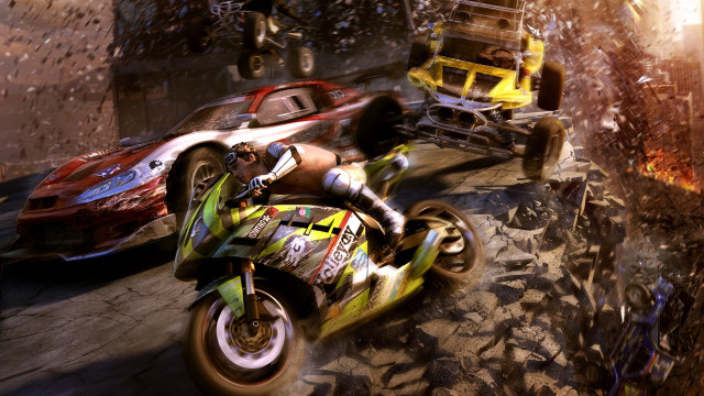 Man motorcycle street firehydrant cedricseaut free wallpaper - medium preview image