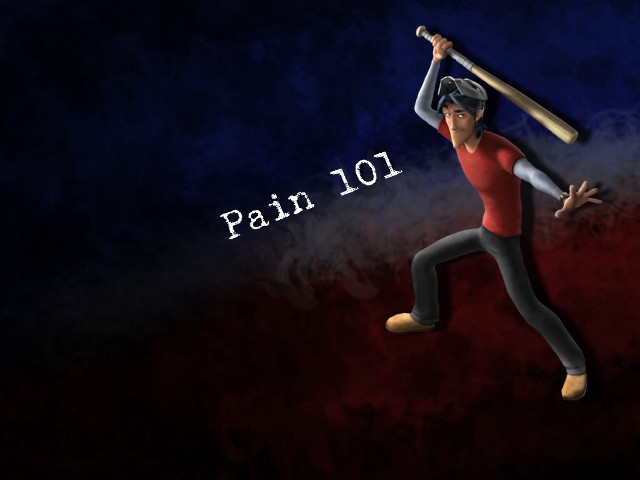 Man holding baseball bat pain free wallpaper - medium preview image