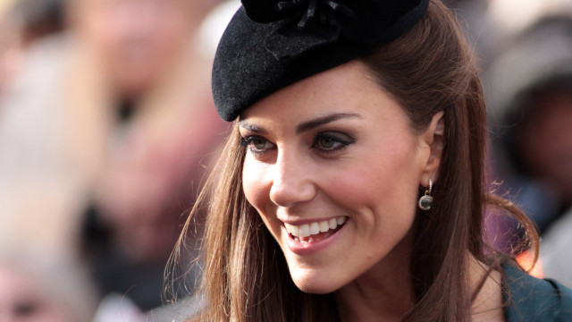 Woman black hat smiling crowd free wallpaper - medium preview image