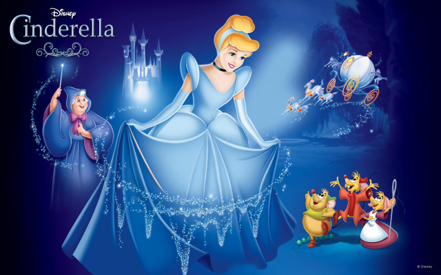 Princess friends blue dress castle free wallpaper - medium preview image