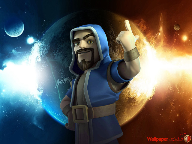 Cartoon character pointing sky planet free wallpaper - medium preview image
