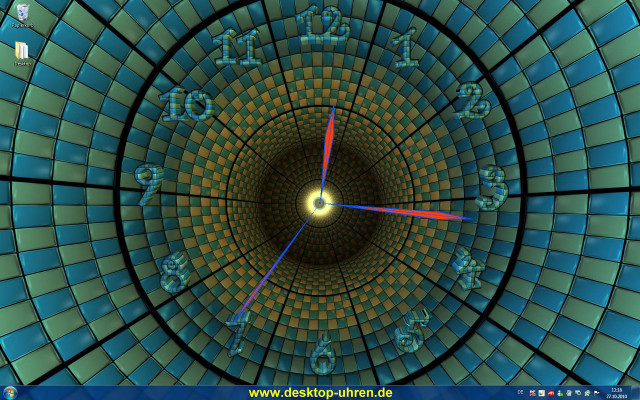 Circular clock design numbers second free wallpaper - medium preview image