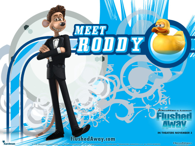 Cartoon character blue background rubber free wallpaper - medium preview image