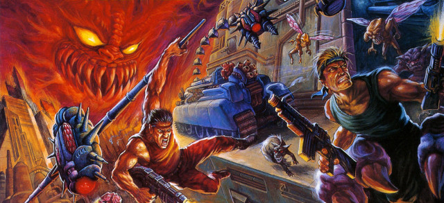 Men guns demon giant background free wallpaper - medium preview image
