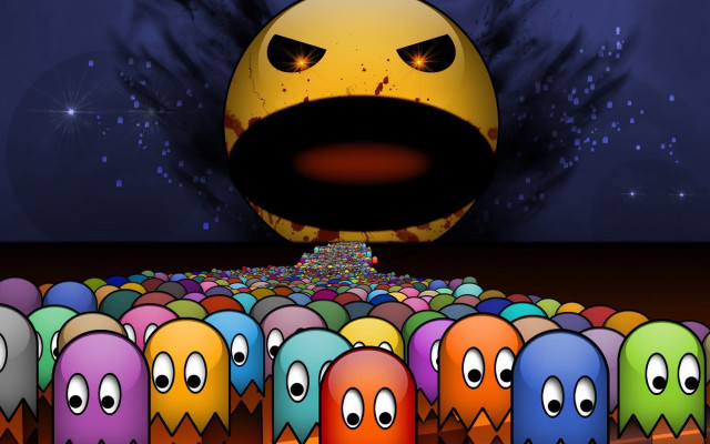 Cartoon characters candy ball eyes free wallpaper - medium preview image
