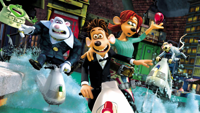 Cartoon character jet city background free wallpaper - medium preview image