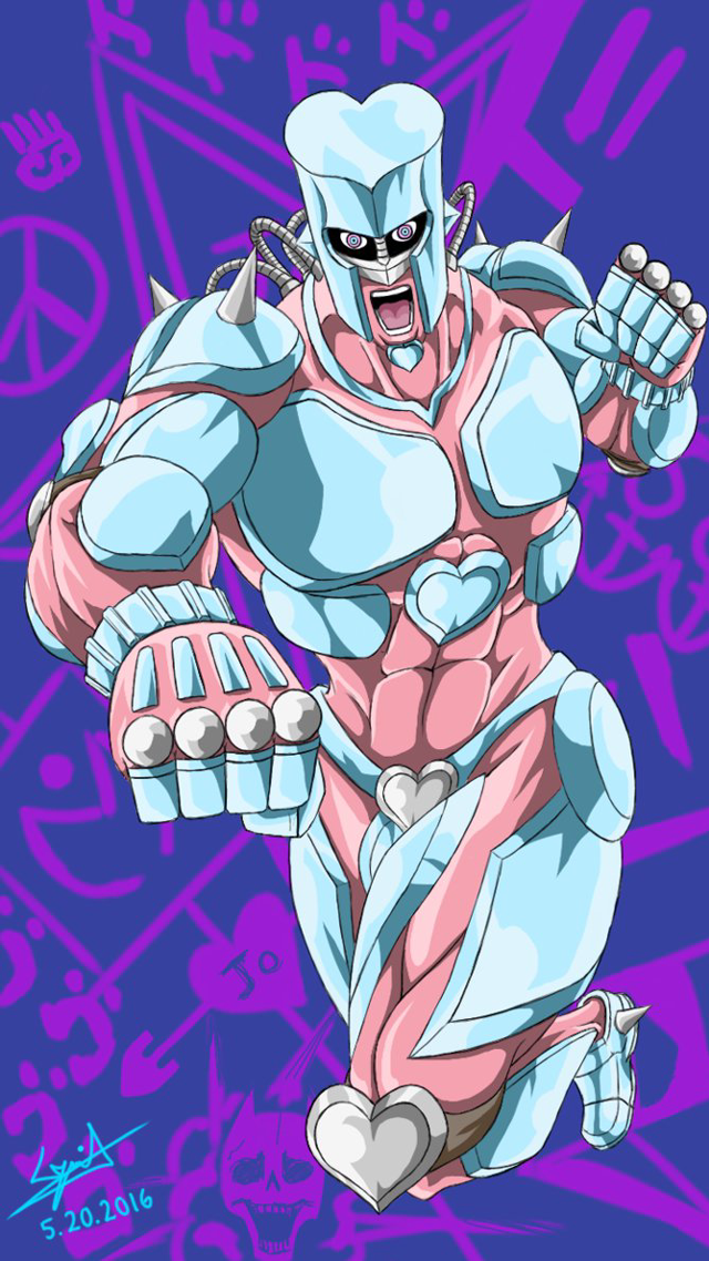 Cartoon purple AyO blue pink free wallpaper - medium preview image