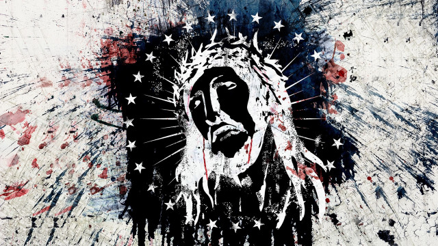Jesus stars crown glory black free wallpaper - medium preview image