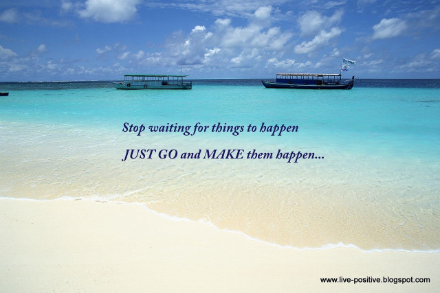 Beach boats quote waiting make free wallpaper - medium preview image