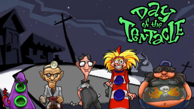 Cartoon group street sign tentacle free wallpaper - medium preview image