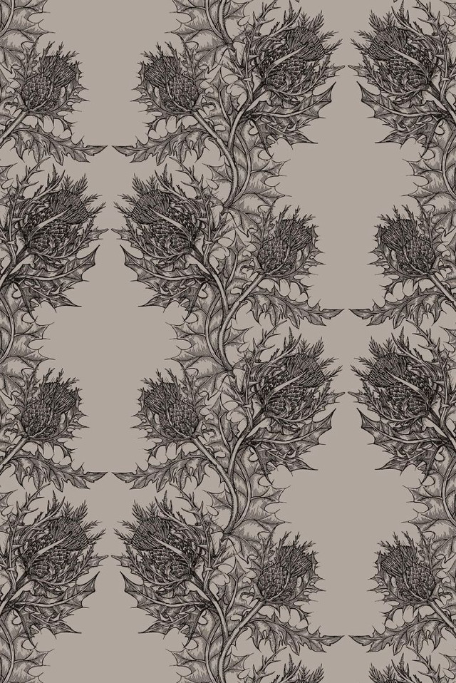 Leaves branches pattern gray background free wallpaper - medium preview image