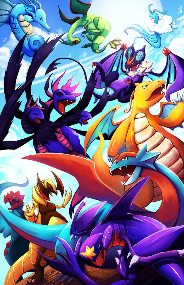 Cartoon characters colorful sky clouds free wallpaper - medium preview image