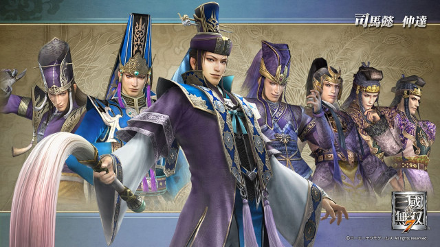Asian men costumes hats swords free wallpaper - medium preview image