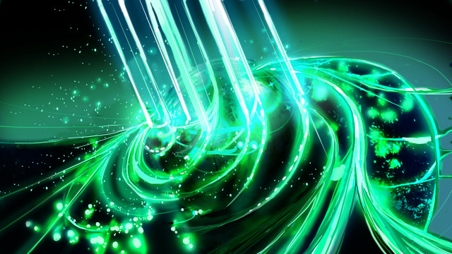 Green abstract background spiral blue free wallpaper - medium preview image