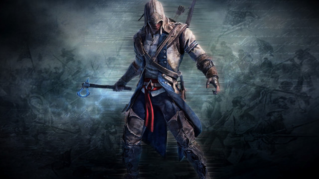 Man sword dark room crowd free wallpaper - medium preview image