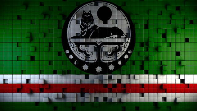 Flag squares cat head red free wallpaper - medium preview image