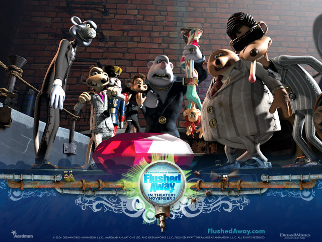 Animated characters platform brick wall free wallpaper - medium preview image