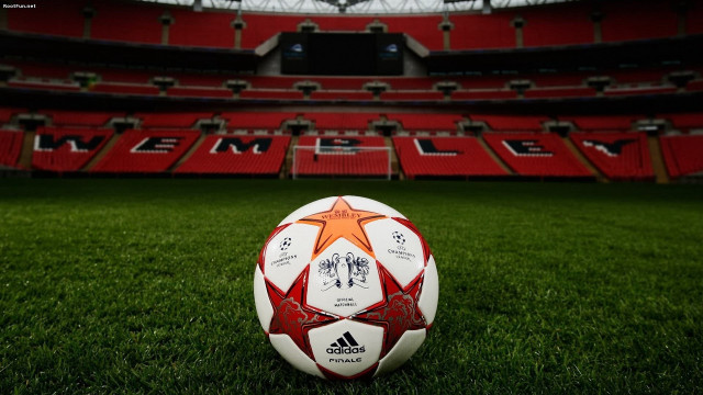 Soccer ball green field stadium #6 free wallpaper - medium preview image