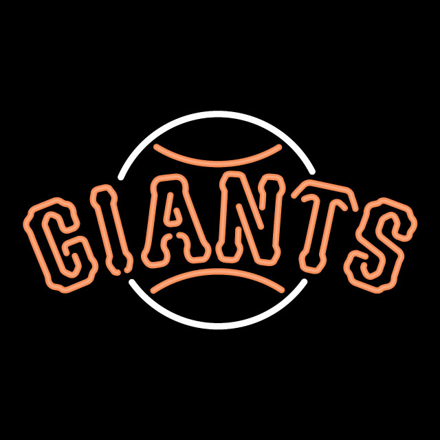 Neon sign giants circle center #2 free wallpaper - medium preview image